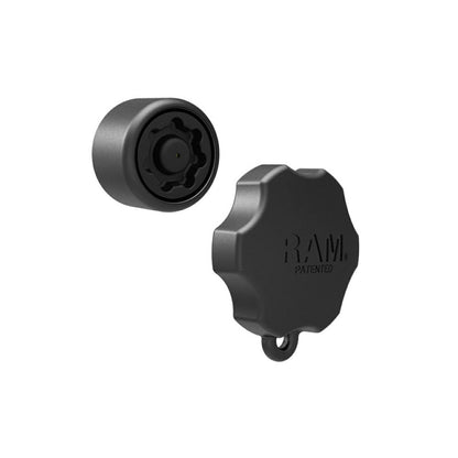 Security Knob, Black, 1-inch Ball, 1 pc.