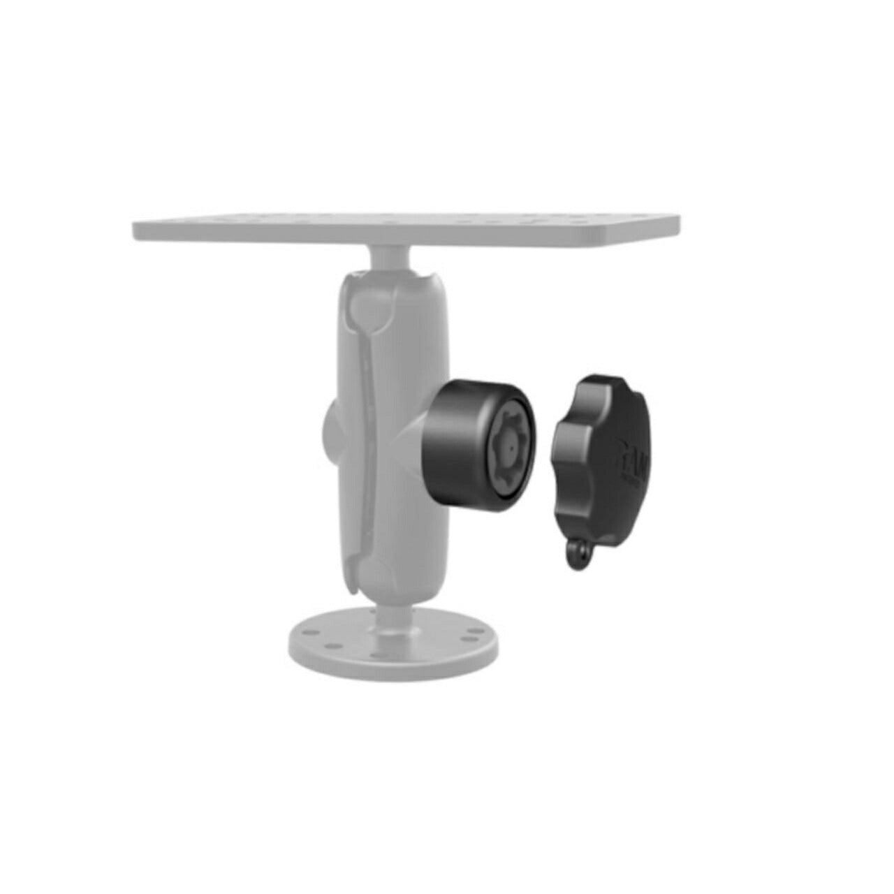 Security Knob, Black, 1-inch Ball, 1 pc.