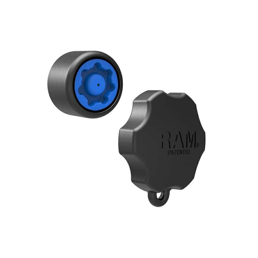 Security Knob, Black, 1.5 inch ball, 1 piece