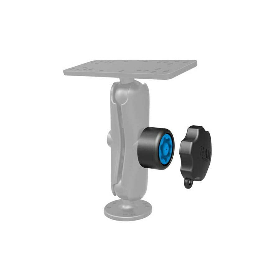 Security Knob, Black, 1.5 inch ball, 1 piece