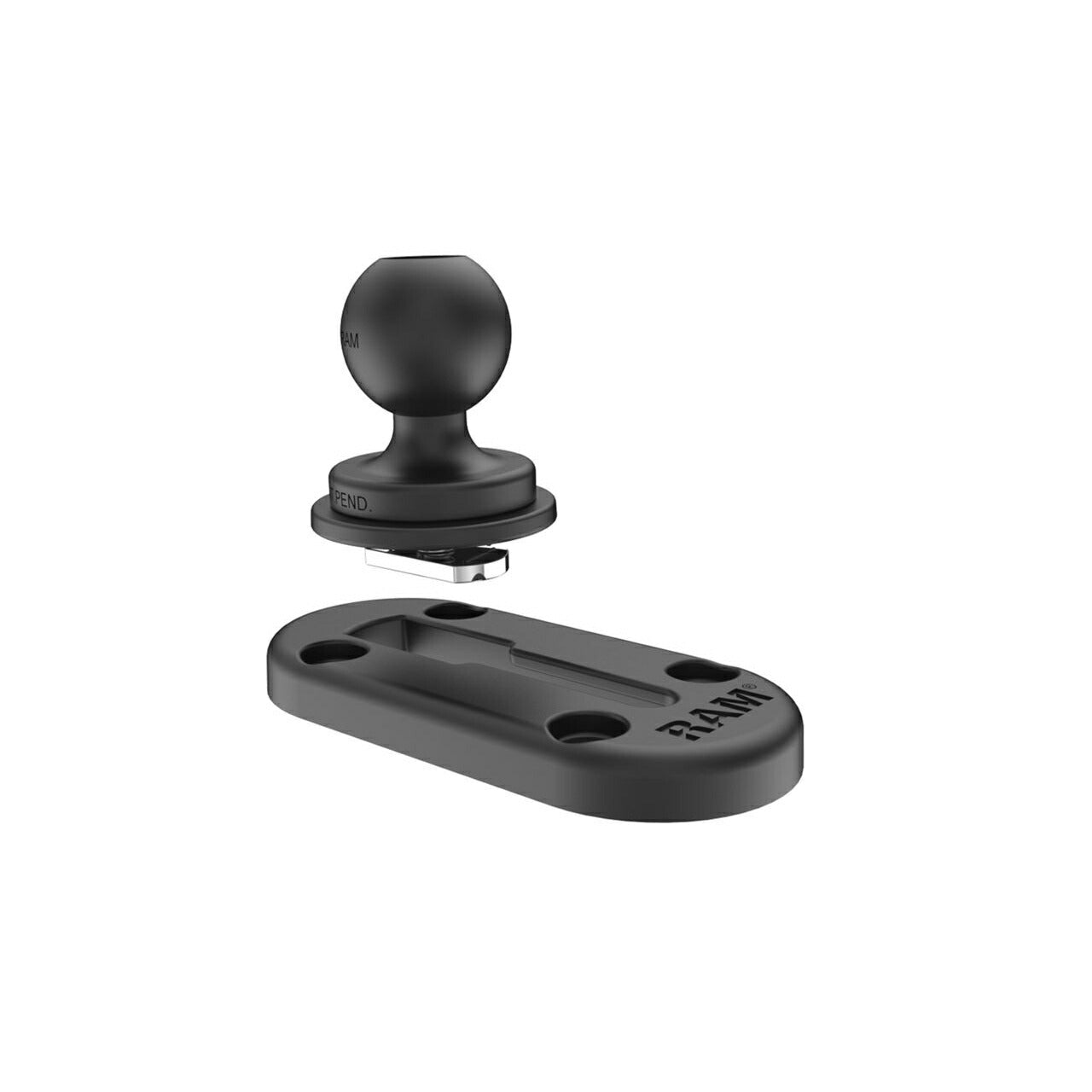 Tuft Rack Rail (Top Loading) 9.5cm Black 1 piece