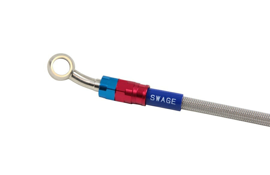 フロントホースキット トライピース 中間分割3本タイプ レッド＆ブルー/クリアホース VTR1000F 97-05年