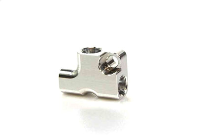 SLP405 3WAYセパレーター ナローナット専用 T字型/左側取付タブ(M6)付 シルバー 幅35×高さ25mm 1個