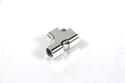 SLP405 3WAYセパレーター ナローナット専用 T字型/左側取付タブ(M6)付 シルバー 幅35×高さ25mm 1個