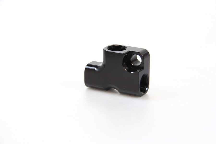 SLP405B 3WAYセパレーター ナローナット専用 T字型/左側取付タブ(M6)付 ブラック 幅35×高さ25mm 1個