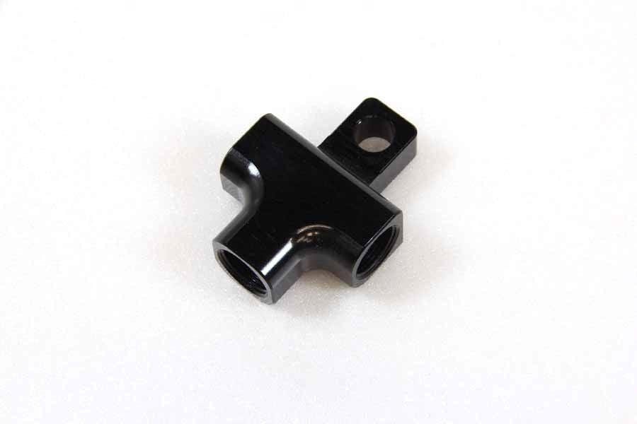 SLP406B 3WAYセパレーター ナローナット専用 T字型/上側取付タブ(M6)付 ブラック 幅30×高さ25mm 1個