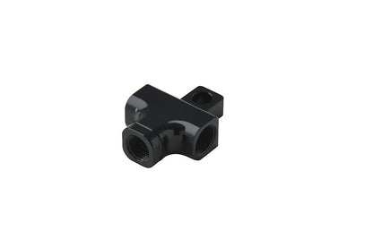 SLP410B スイッチマウントアダプター ナローナット用 水平取付タブ(M6)付 ブラック 1個
