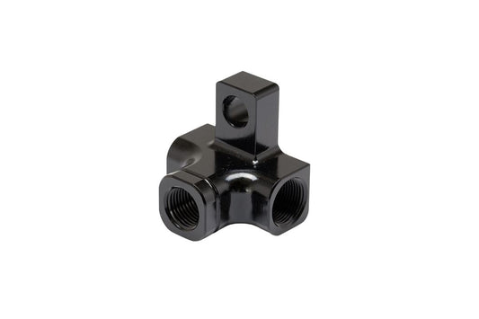 SLP411B スイッチマウントアダプター ナローナット用 垂直取付タブ(M6)付 ブラック 1個