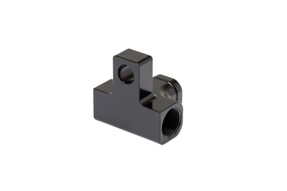 SLP411B スイッチマウントアダプター ナローナット用 垂直取付タブ(M6)付 ブラック 1個