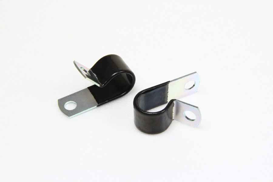 SLP491-2 ホースクランプ コーティング付 亜鉛メッキ 内径φ14mm 2個