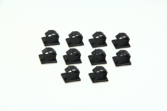 SLP493-10 ケーブルクリップ ブラック 内径φ7～8mm 10個