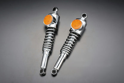 STD Type Rear Shock, Chrome Rim, Reinforced, Orange - Z1/Z2