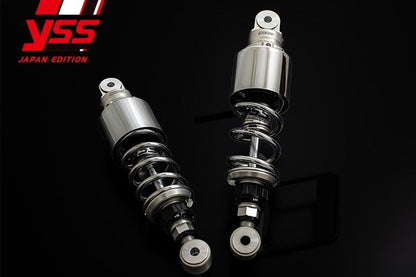 Rear Suspension Classic 350/Meteor 350 RZ302 Silver Body Classic Style 60mm Silver x Chrome Plated 2pcs