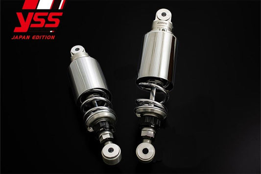 Rear Suspension Classic 350/Meteor 350 RZ302 Silver Body Classic Style 100mm Silver x Chrome Plated 2-piece set