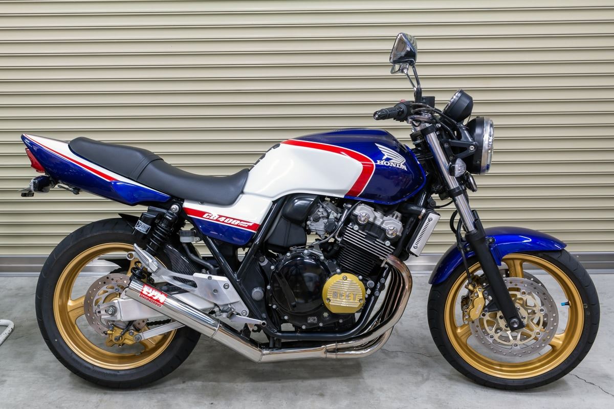 PMC 119-9013600 リアサスペンション CB400SF/SB RG362 シルバーボディ シルバー×ブラック 2本セット バイクパーツ 足回り サスペンション