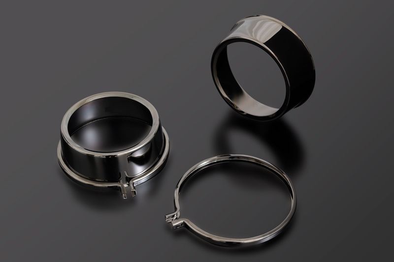 シートベルト ユニバーサルタイプ (NO-ASSY) 漆黒メッキ 2個