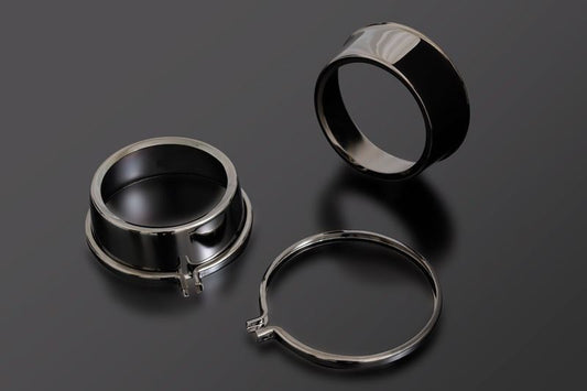 シートベルト ユニバーサルタイプ (NO-ASSY) 漆黒メッキ 2個