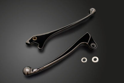 フィンガークラッチ＆ブレーキレバー Z1/Z2 7φ 漆黒メッキ 1セット