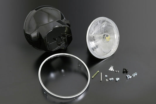 Marshal 888 Headlight Clear/Black Cover CB750/900F/CB1100R