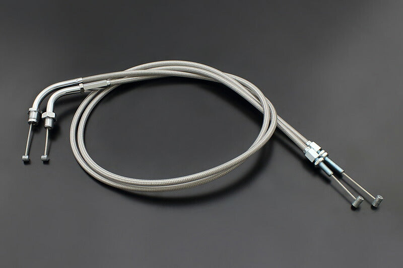 Stainless Mesh Throttle Cable, 50mm Longer, CB750K, Accelerator Cable