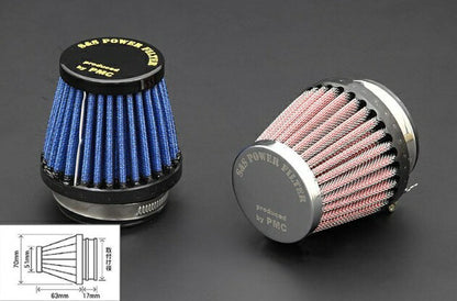 S&S Filter Round 50 Chrome/Yellow 1 pc.