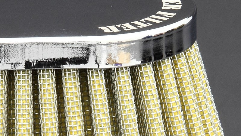 S&S Filter Round 50 Chrome/Yellow 1 pc.