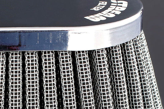 Air Filter Chrome x Black Round Type Mounting Diameter 42mm