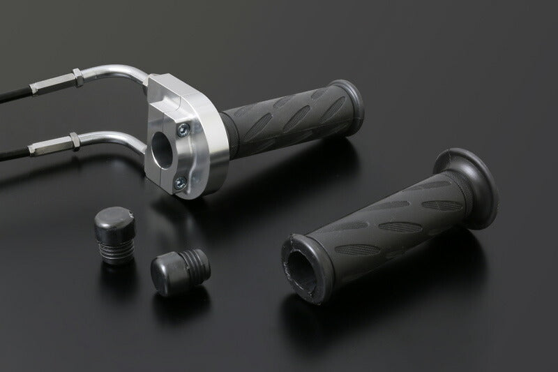 ハイスロットルキット Φ40 STDワイヤー付き シルバー TYPE-1 100cm ハンドル