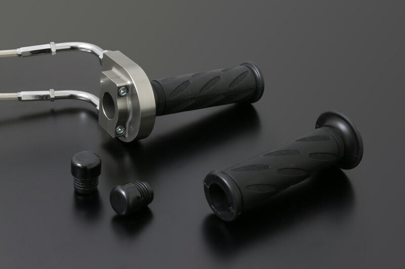 High Throttle Kit Φ36 Stainless Steel Mesh Cable Included Gunmetal TYPE-1 100cm Handle