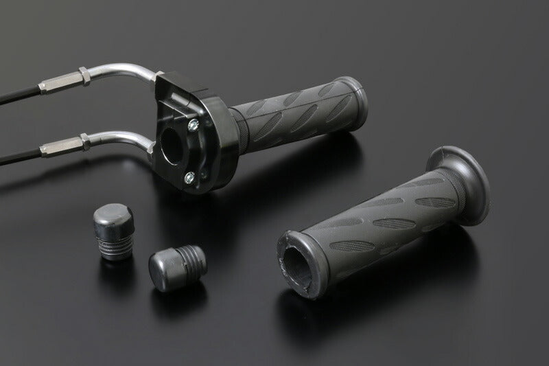 ハイスロットルキット Φ36 STDワイヤー付き ブラック TYPE-1 100cm ハンドル