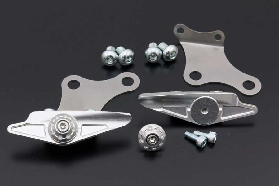 BILLET グラブバー オフプレート シルバー ZRX1200 ダエグ