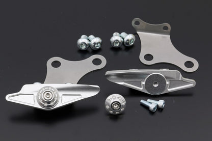 BILLET グラブバー オフプレート シルバー ZRX1200 ダエグ