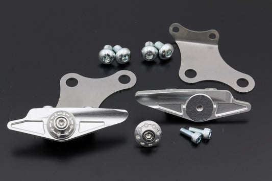 BILLET グラブバー オフプレート シルバー ZRX1200 ダエグ