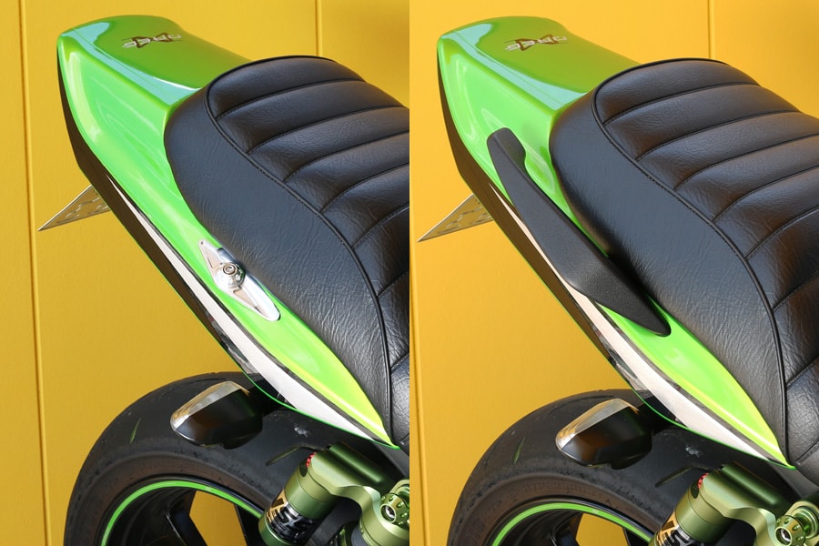 BILLET グラブバー オフプレート ブラック ZRX1200 ダエグ