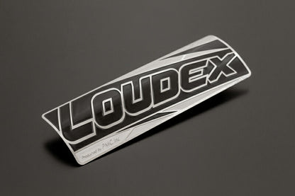 サイレンサーエンブレム LOUDEX 縦38mm×横122mm