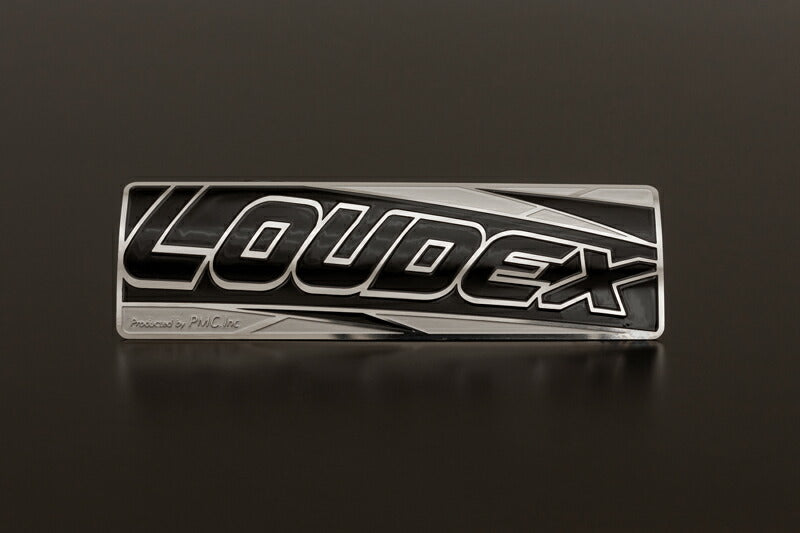 サイレンサーエンブレム LOUDEX 縦38mm×横122mm