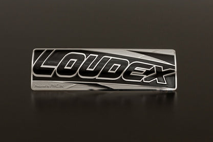 サイレンサーエンブレム LOUDEX 縦38mm×横122mm