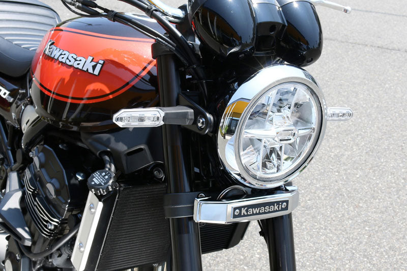 Stem Emblem & Mounting Stay Set KAWASAKI Chrome Z900RS