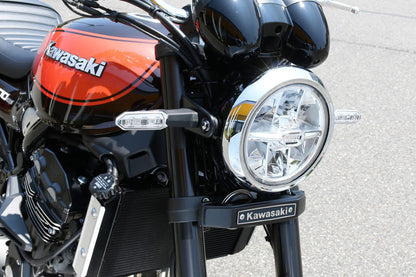 Stem Emblem & Mount Stay Set KAWASAKI Black Z900RS
