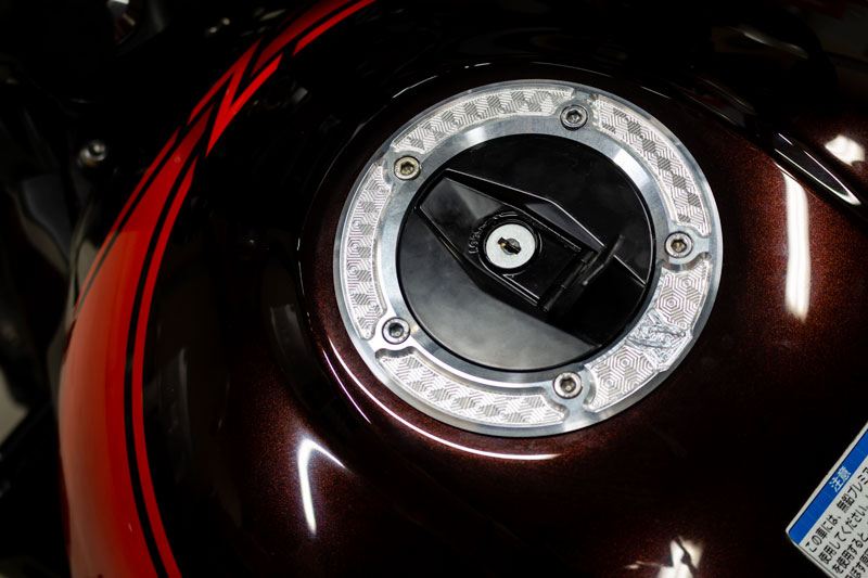 Billet Honeycomb Tank Cap Ring Shining Silver Z900RS/CAFE 1 pc.