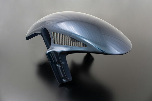 フロントフェンダー FRP ブラックメッシュ キャンディートーンブルー Z900RS