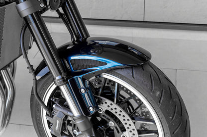 フロントフェンダー FRP ブラックメッシュ キャンディートーンブルー Z900RS