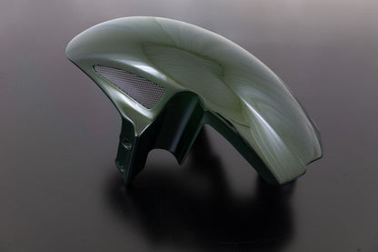 Candy Green FRP Front Fender Z900RS [Yellow Ball Edition] Black Mesh 1 pc.