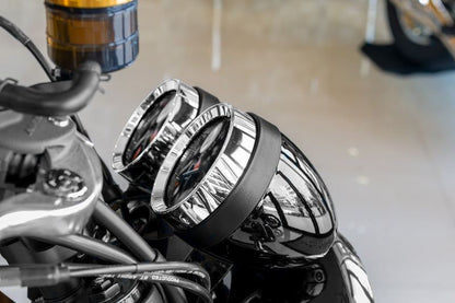 Z900RS Meter Ring Covers Gloss Black Left and Right Set