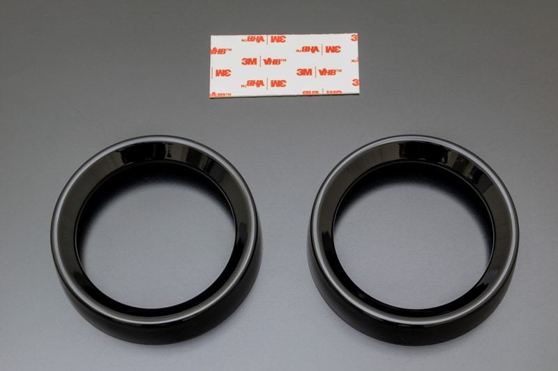 Z900RS Meter Ring Covers Gloss Black Left and Right Set