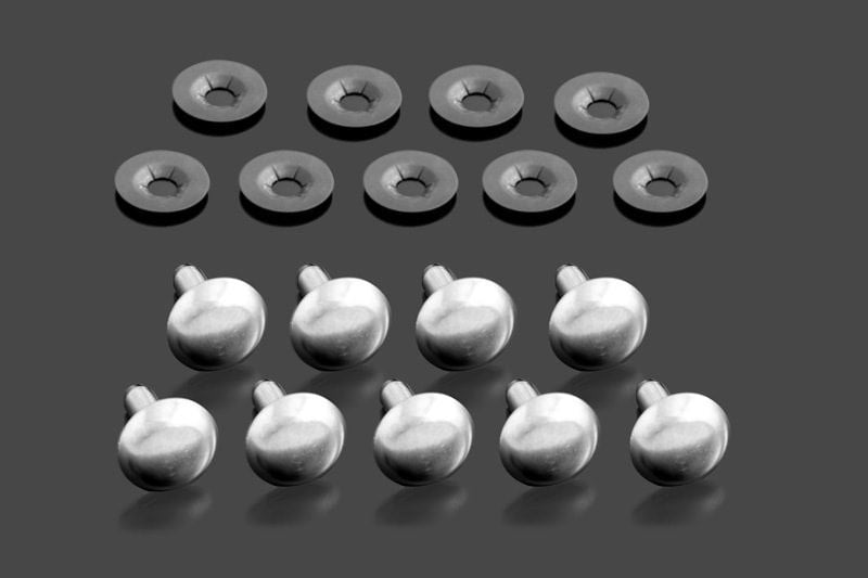Studs for seat assembly, total length 16mm, outer diameter φ11.5, pin diameter φ4, 9 pieces, Z900RS CAFE