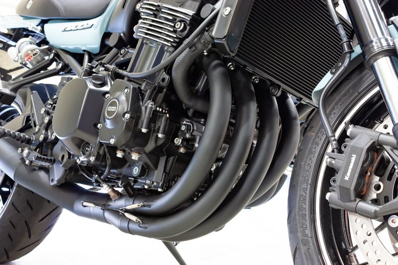 427 ショート管マフラー(6ピース) 黒 ◎JMCA認証：Z900RS/CAFE '23-'25 1個