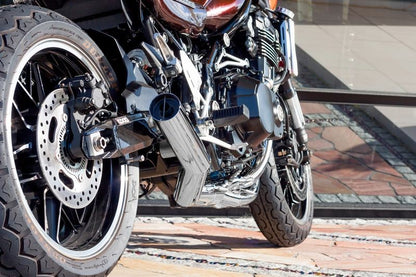 427 ショート管マフラー(6ピース) メッキ ◎JMCA認証：Z900RS/CAFE '23-'25 1個