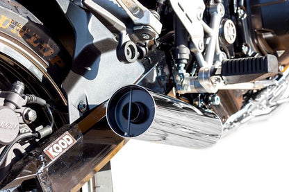 427 ショート管マフラー(6ピース) メッキ ◎JMCA認証：Z900RS/CAFE '23-'25 1個