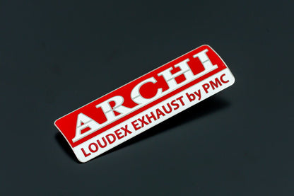 サイレンサーエンブレム ARCHI 122mmｘ38mm